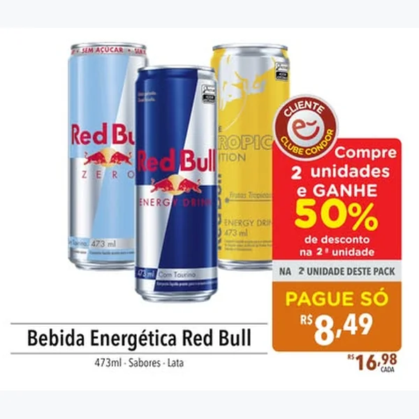 Bebida Energética Red Bull 473 ml