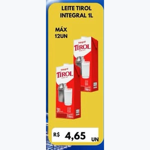 Leite Integral Tirol 1 L
