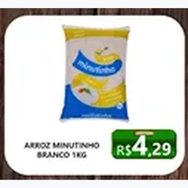 Recorte do encarte de Arroz Branco Minutinho