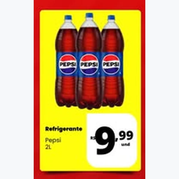 Recorte do encarte de Refrigerante Pepsi 2 L