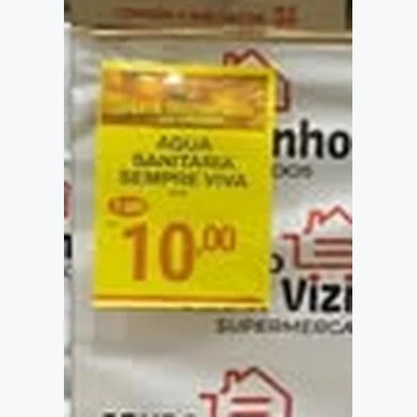 Recorte do encarte de Água Sanitária Sempre Viva