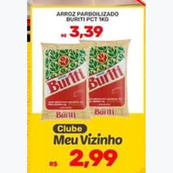 Arroz Parboilizado Buriti 1 kg