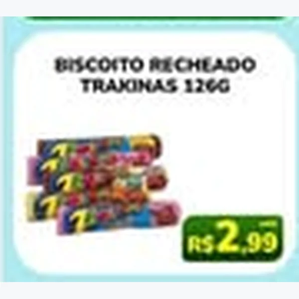 Biscoito Recheado Trakinas 126 g