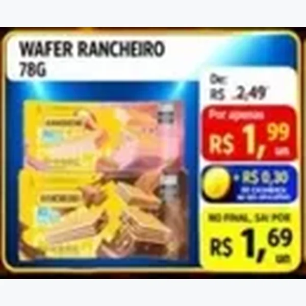 Wafer Rancheiro 78 g