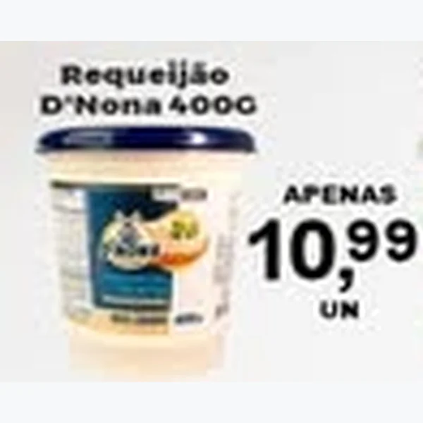 Recorte do encarte de Requeijão D'Nona 400 g