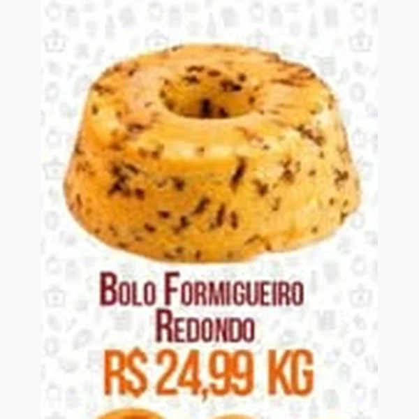 Bolo Formigueiro Redondo