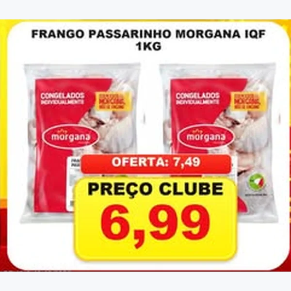 Recorte do encarte de Frango Passarinho Iqf Morgana 1 kg