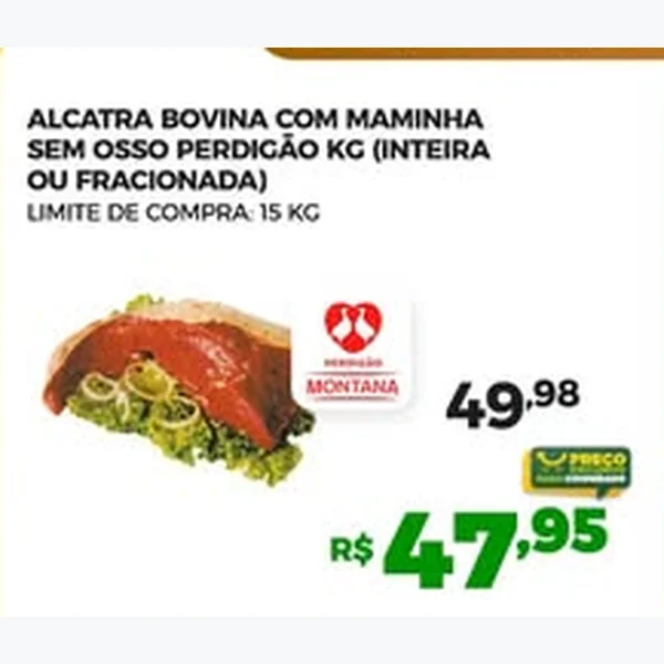 Alcatra Bovina com Maminha sem Osso Perdigão