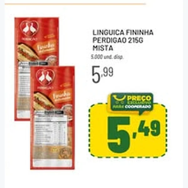 Linguiça Fininha Mista Perdigão 215 g