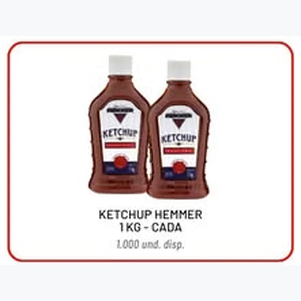 Recorte do encarte de Ketchup Hemmer 1 kg