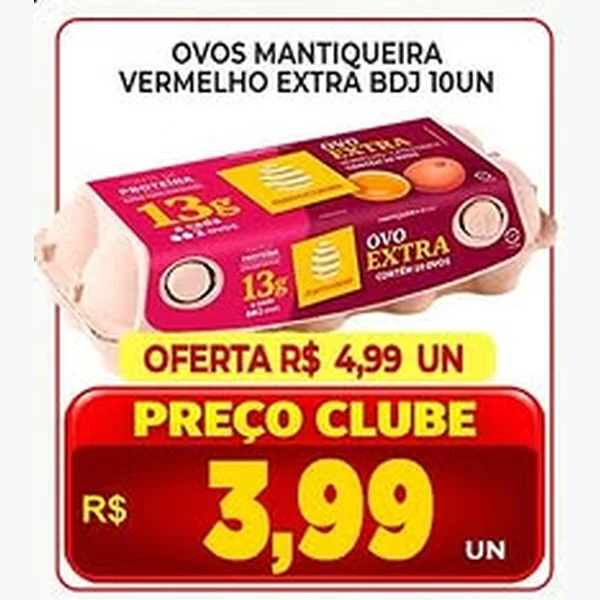 Ovos Vermelhos Extra Mantiqueira 10 un