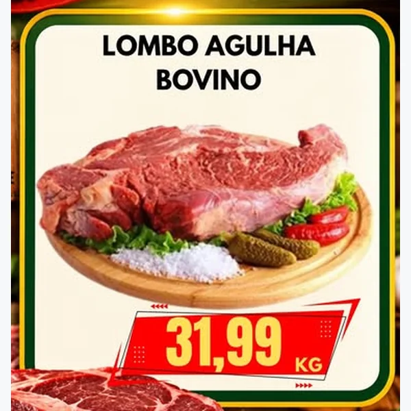 Recorte do encarte de Lombo Agulha Bovino