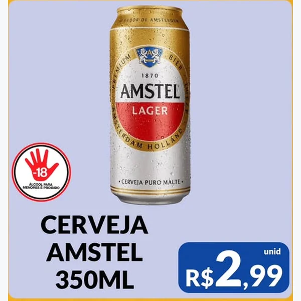 Cerveja Amstel 350 ml