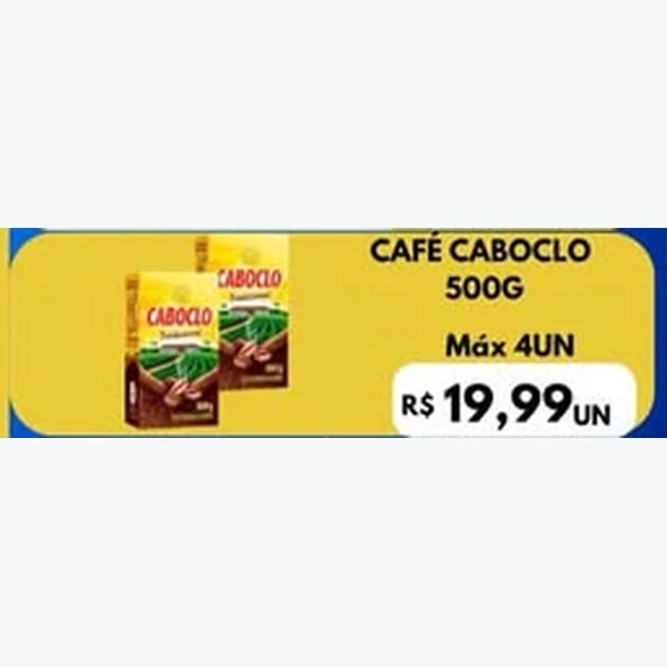 Recorte do encarte de Café Caboclo 500 g