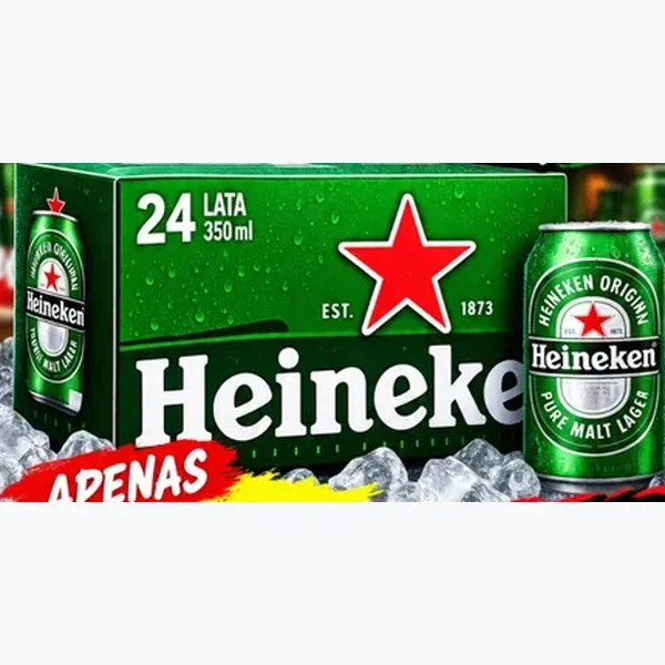 Cerveja Heineken 24 un × 350 ml