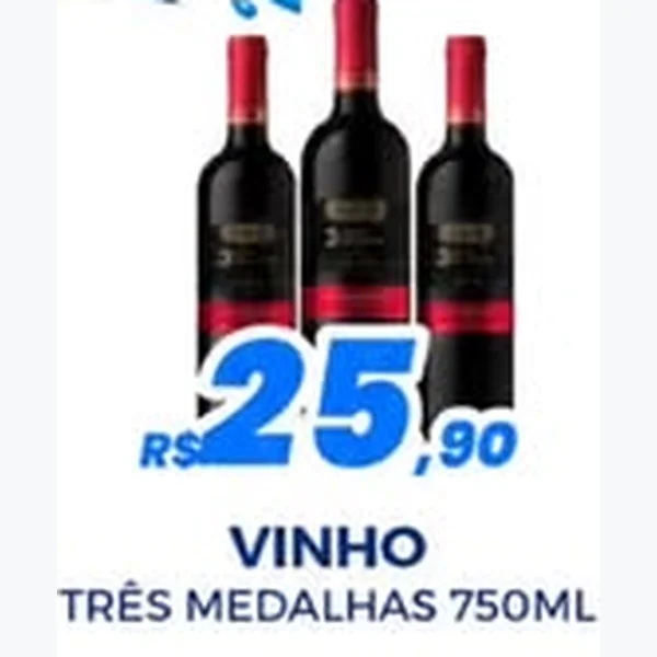Vinho Três Medalhas 750 ml