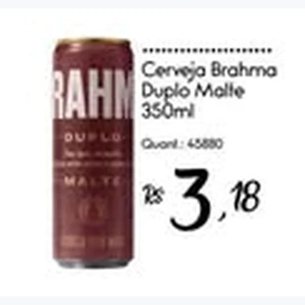 Cerveja Duplo Malte Brahma 350 ml