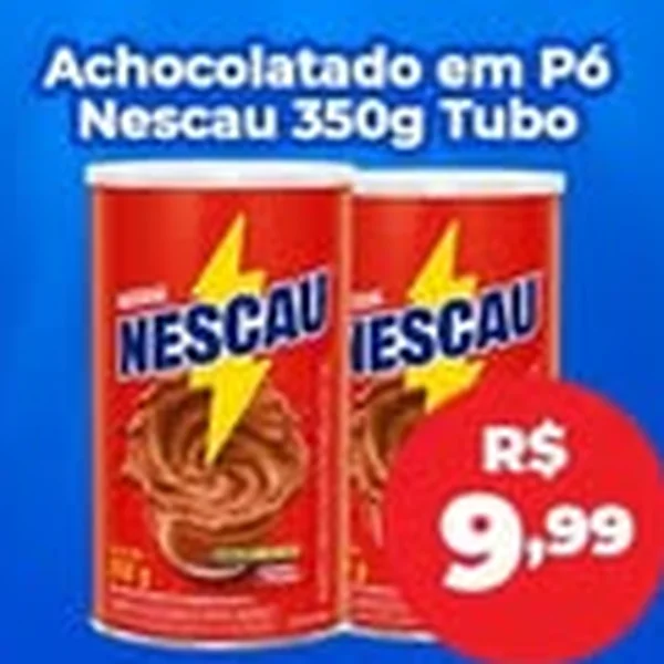 Recorte do encarte de Achocolatado em Pó Nescau 350 g