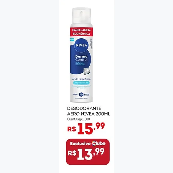 Desodorante Aero Nivea 200 ml