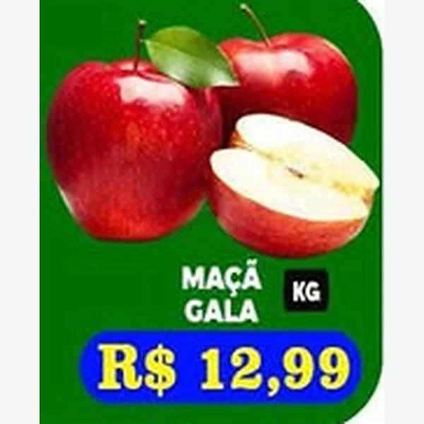 Recorte do encarte de Maçã Gala