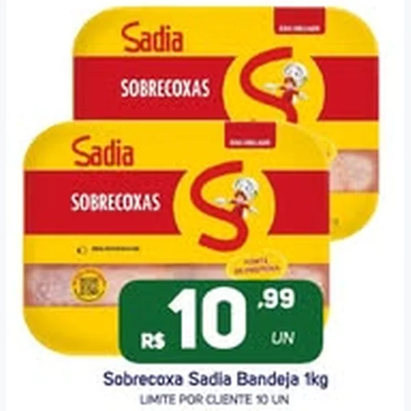 Sobrecoxa Sadia 1 kg
