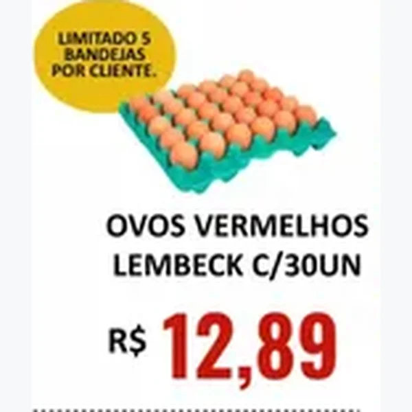Recorte do encarte de Ovos Vermelhos Lembeck 30 un