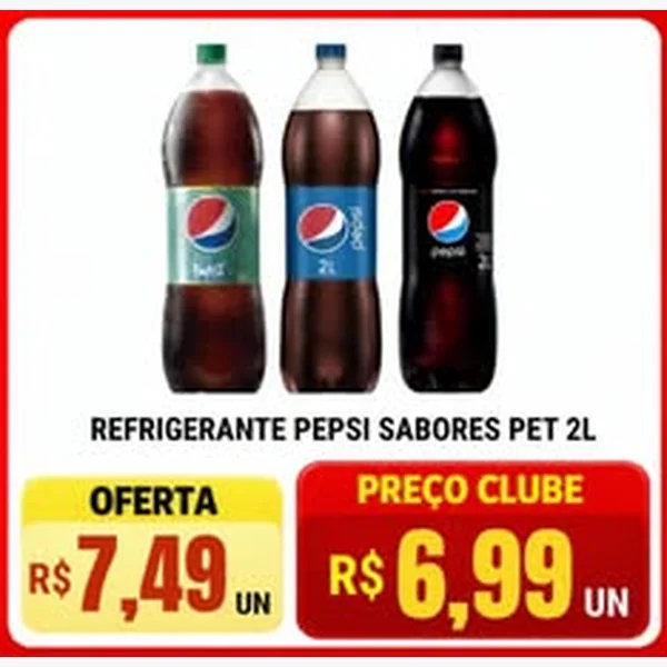 Recorte do encarte de Refrigerante Sabores Pepsi 2 L