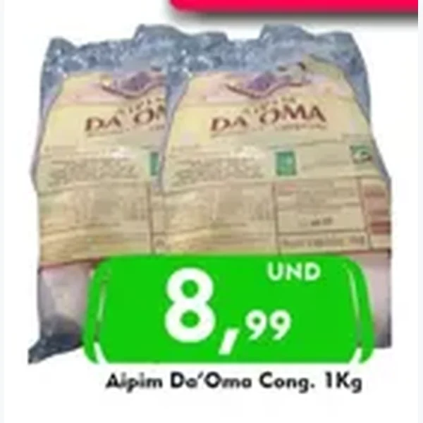 Recorte do encarte de Aipim Congelado Da'Oma 1 kg