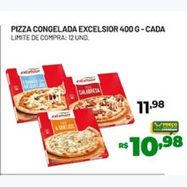 Pizza Congelada Excelsior 400 g