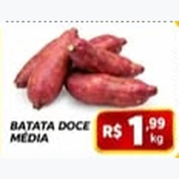 Recorte do encarte de Batata Doce Média