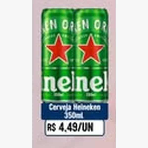 Recorte do encarte de Cerveja Heineken 350 ml