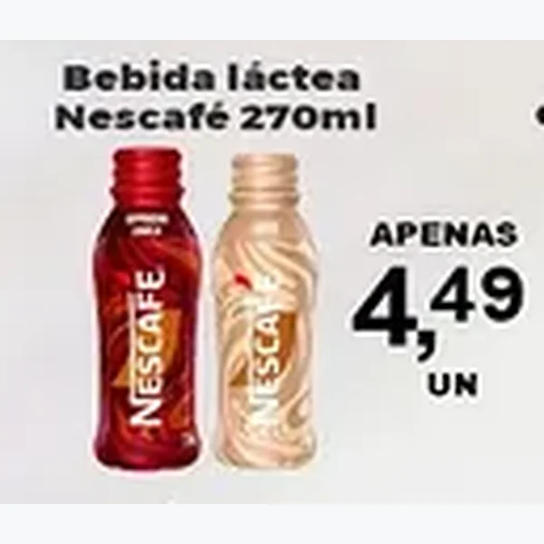 Recorte do encarte de Bebida Láctea Nescafé 270 ml