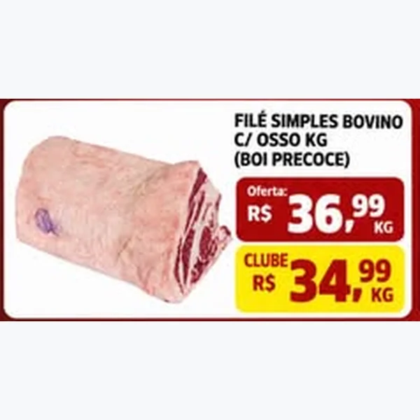 Filé Simples Bovino C/ Osso