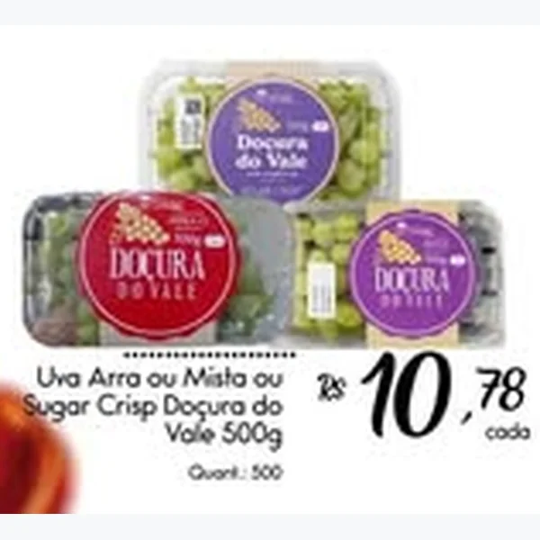 Uva Sugar Crisp Docura do Vale 500 g