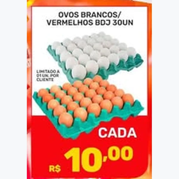 Recorte do encarte de Ovos Brancos 30 un