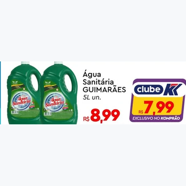 Água Sanitária GUIMARÃES 5 L