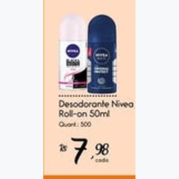 Recorte do encarte de Desodorante Roll-on Nivea 50 ml