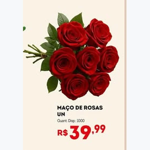 Recorte do encarte de Maço de Rosas