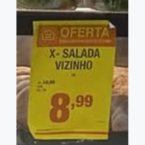 Recorte do encarte de X-salada
