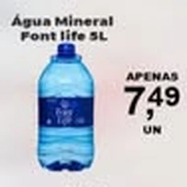 Água Mineral Font life 5 L