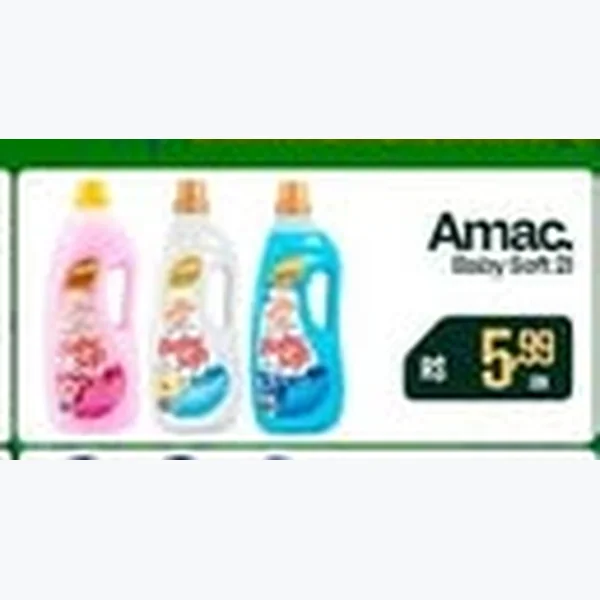 Recorte do encarte de Amaciante Baby Soft 2 L