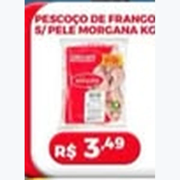 Recorte do encarte de Pescoço de Frango S/ Pele Morgana