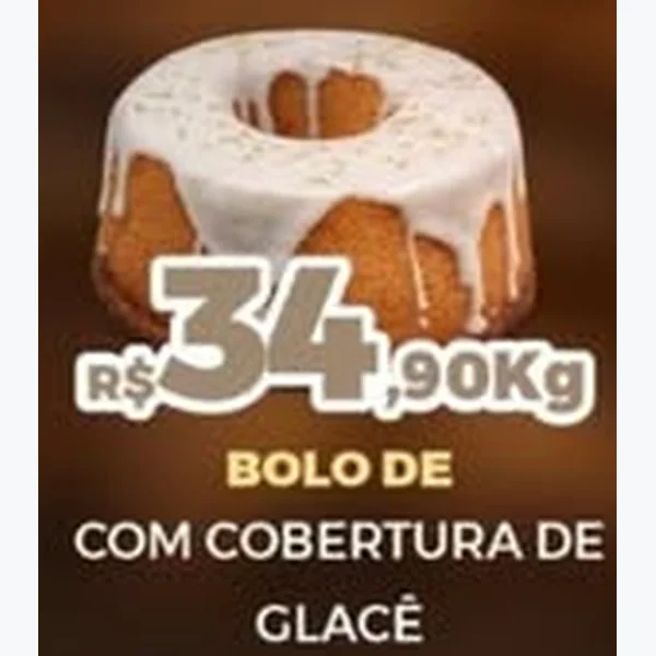 Recorte do encarte de Bolo com Cobertura de Glacê