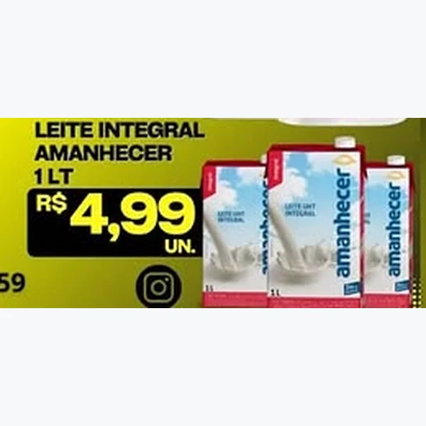 Leite Integral Amanhecer 1 L