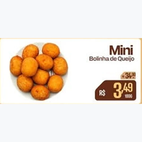 Recorte do encarte de Mini Bolinha de Queijo