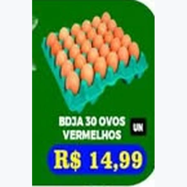 Ovos Vermelhos 30 un