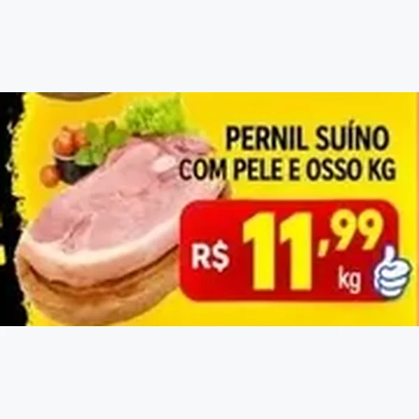 Pernil Suíno com Pele e Osso