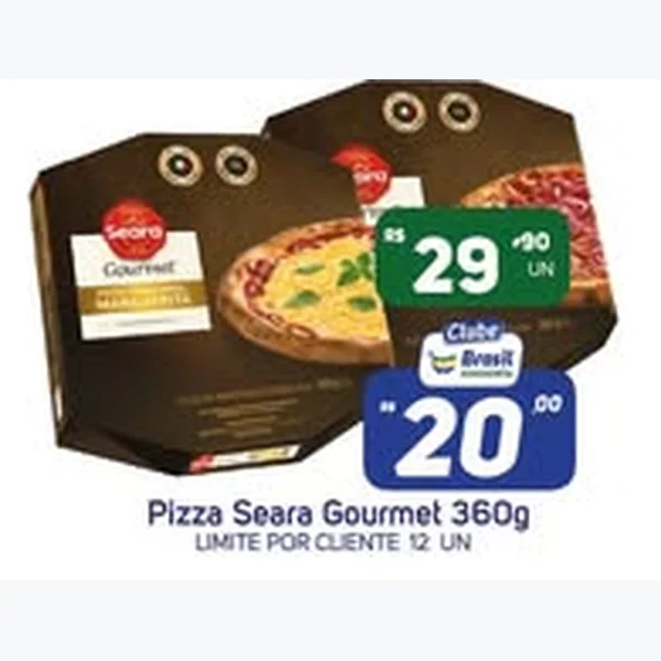 Recorte do encarte de Pizza Seara Gourmet 360 g