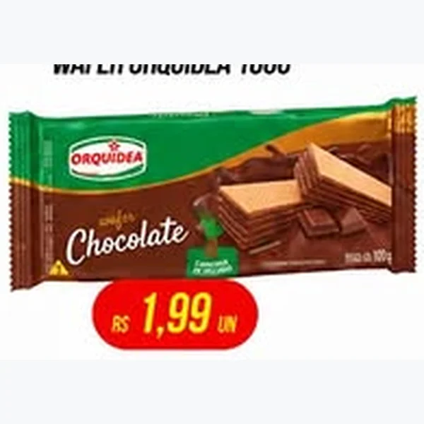 Recorte do encarte de Wafer Orquídea 100 g