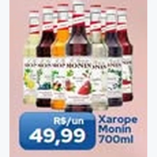 Recorte do encarte de Xarope Monin 700 ml